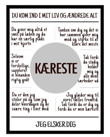 Kæreste Plakat
