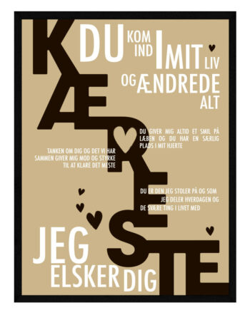 Kæreste Plakat Personlig Plakat