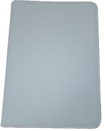 Kaissa Mappe: Premium Zippered Binder   18-pocket  Holder 360 Kort  White  Hvid