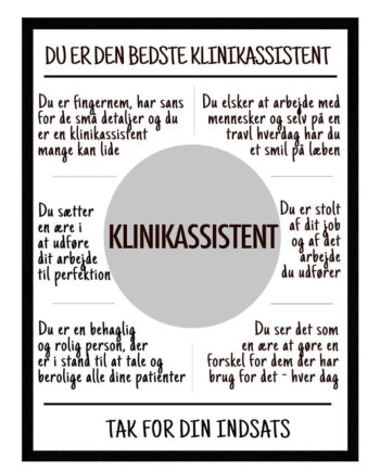 Klinikassistent Plakat