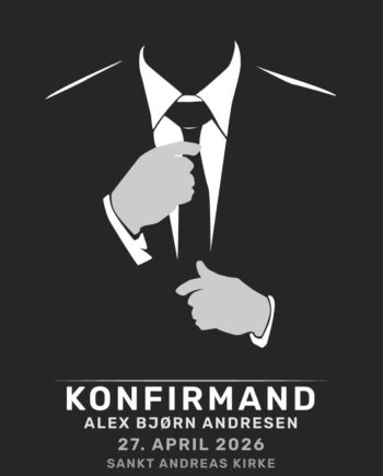 Konfirmand Jakkesæt Plakat Dreng