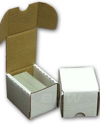 Kortkasse Opbevaringsboks  Hvid Pap  Holder 125 Kort  Bcw- -bx-100