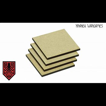 Kraken Wargames Mdf Bases Square 25x25mm   40