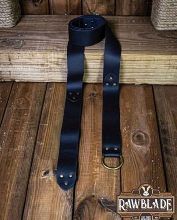 Lara Round Ring Belt Black Rawblade 148cm Live Rollespil