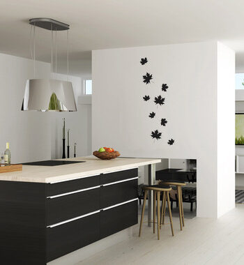 Leaves Wallsticker Af Anline Ruby  33x78 Cm