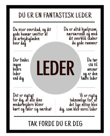 Leder Plakat