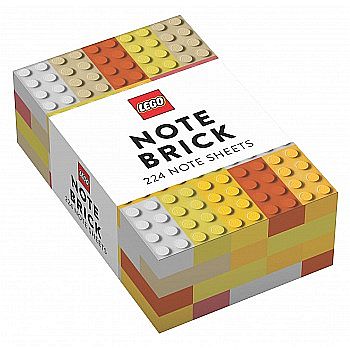 Lego Note Brick  Yellow-orange