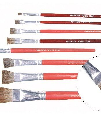 Leonhardy Hobby: Pensel Size 10  Flat Fine  Wit-422614