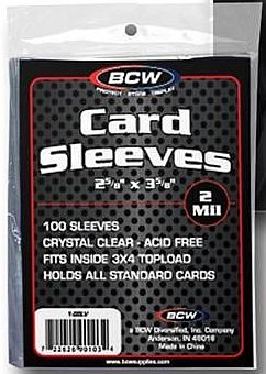 100 Lommer Bcw Standard Soft Sleeves  Bløde Lommer  Gode Til Opbevaring   Toploaders   Clear Transparent Gennemsigtig  Sleeves  Bcw- -