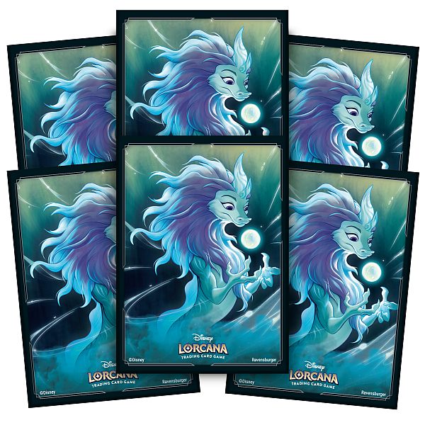 65 Lommer  Disney Lorcana Tcg: Set 02 Rise Of The Floodborn: Sisu Divine Water Dragon Deck Protector Sleeves