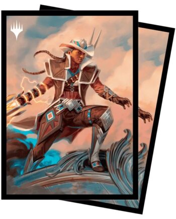 100 Lommer  Magic Outlaws Of Thunder Junction: Key Art   Annie Flash  The Veteran Matte Deck Protector Sleeves Ultra Pro  38358