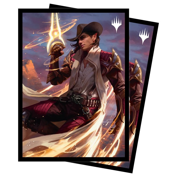100 Lommer  Magic Outlaws Of Thunder Junction: Key Art   Kellan  The Kid Matte Deck Protector Sleeves Ultra Pro  38356