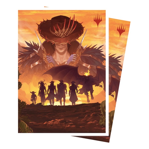 105 Lommer  Magic Outlaws Of Thunder Junction:   Gang Silhouette Matte Deck Protector Sleeves Ultra Pro  38370
