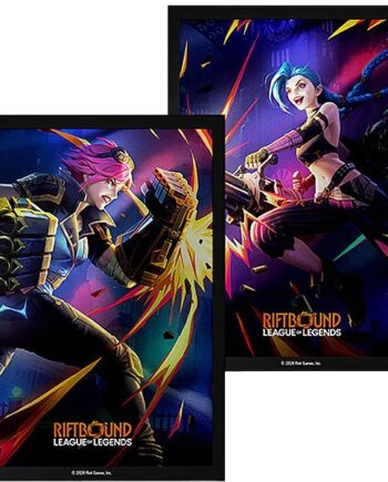 100 Lommer  Riftbound: League Of Legends Tcg: Set 04: Vendetta   : Vi Vs Jinx Deck Protector Art Sleeves