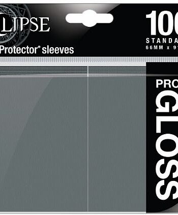 100 Lommer  Ultra Pro Eclipse Gloss: Smoke Grey  Gr 195 165   Top Kvalitet  Professional Sleeves  15611
