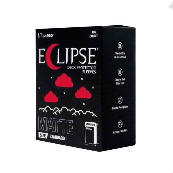 105 Lommer Ultra Pro Eclipse Matte  2026 : Apple Red    195 184     Top Kvalitet  Pro-matte Non-glare Professional Sleeves  16684