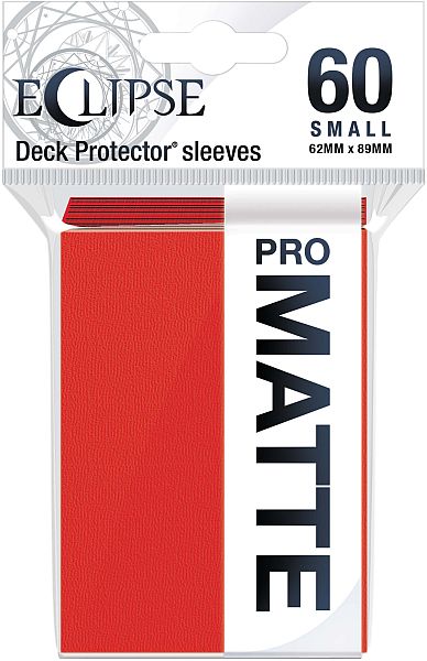 60 Lommer Ultra Pro Eclipse Small  2021 : Apple Red    195 184     Top Kvalitet  Pro-matte Non-glare Professional Sleeves  15640