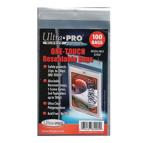 100 Lommer Ultra Pro One-touch Resealable Bags Sleeves  84005