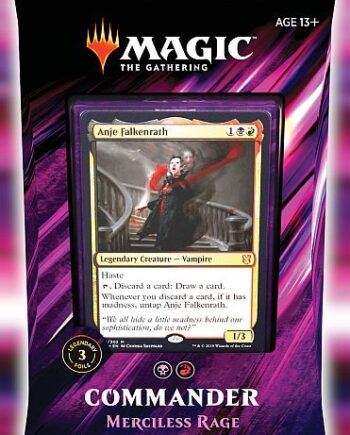 Magic Commander 2019  Edh  Multiplayer Deck: Merciless Rage  Anje Falkenrath  100 Kort