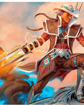 Magic Spillem 195 165 Tte  Playmat  Outlaws Of Thunder Junction: Key Art   Annie Flash  The Veteran Ultra Pro  38390