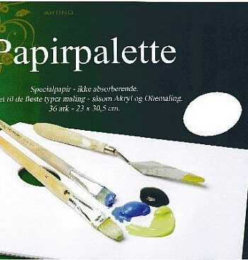 Maletilbeh 195 184   Artino Paper Palettes Papirpaletter  36 Ark