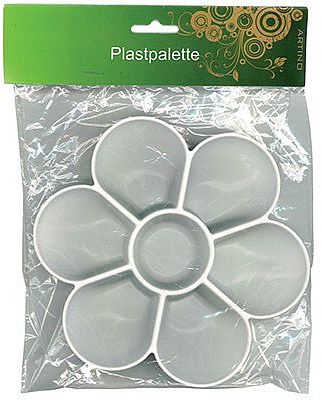 Maletilbeh 195 184   Artino Plastic Palette: Blomster    Holes    Plastpalette