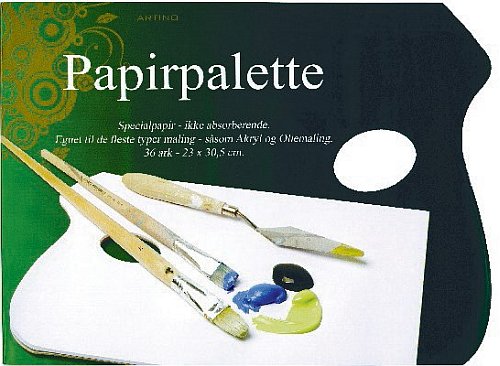 Maletilbeh 195 184   Artino Paper Palettes Papirpaletter  36 Ark