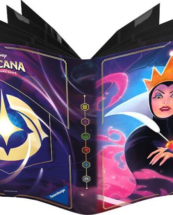 Mappe Disney Lorcana Tcg: Set 01-04  The First Chapter : The Queen Wicked And Vain Lorebook Card Portfolio Album  -pocket  Holder 64 Kort     Oversized Kort