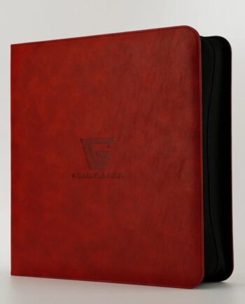 Mappe Gemloader Premium  -pocket Graded Card Ring Binder  Ringbind : Red  Holder 28 Kort   Slabs