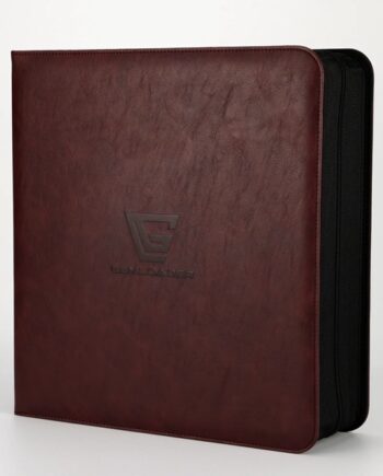 Mappe Gemloader Premium  -pocket Graded Card Ring Binder  Ringbind : Rich Auburn  Holder 28 Kort   Slabs