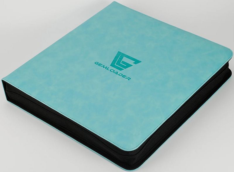 Mappe Gemloader Premium 12-pocket Toploader Binder: Tiffany Blue  Holder 336 Kort