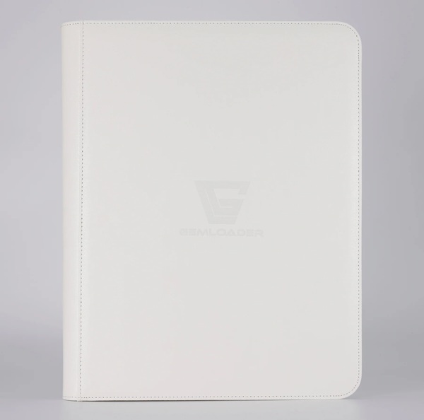 Mappe Gemloader Premium  -pocket Toploader Binder: White  Holder 216 Kort