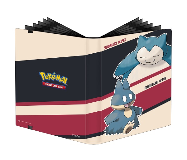 Mappe Pokemon: Snorlax   Munchlax Pro-binder 18x20  Plads Til 360 Kort  Ultra Pro  15954