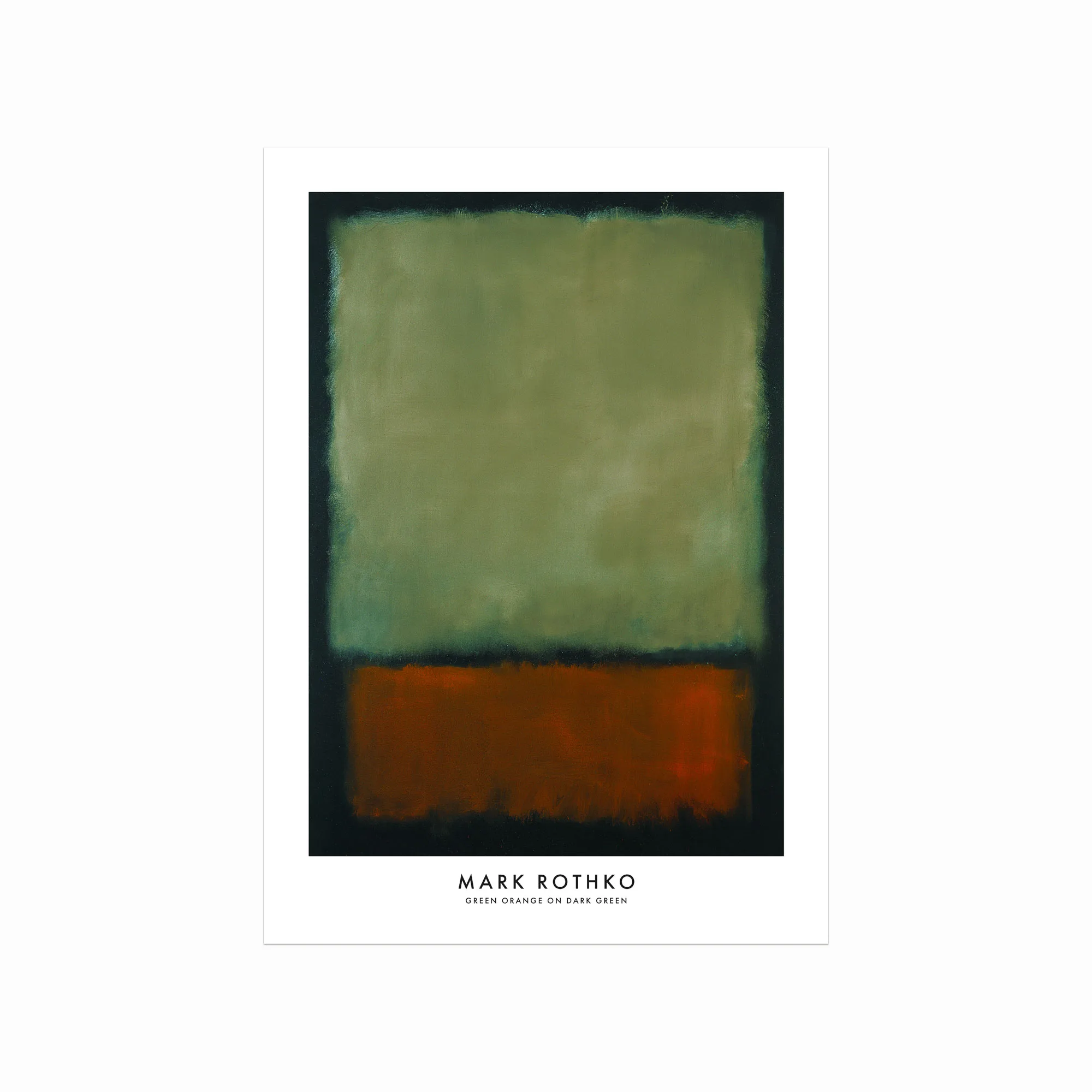 Mark Rothko Plakat Green Orange Dark Green