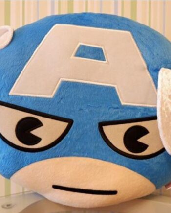 Marvel Captain America Pillow Pude Super Nuttet Og Bl 195 184   Plush Bamse 30x39cm