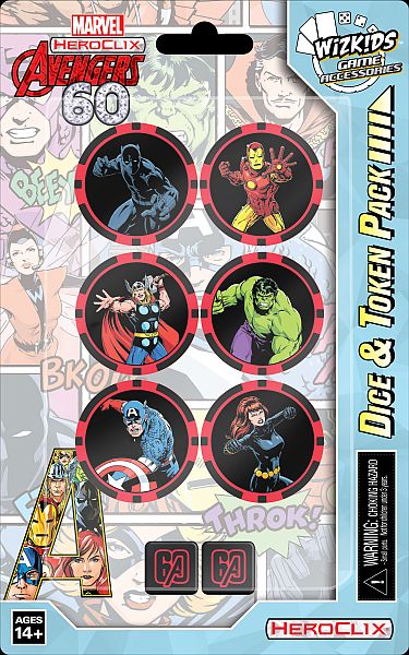 Marvel Heroclix Avengers 60th Anniversary Dice Token Pack