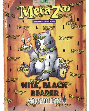 Metazoo Tcg: Cryptid Nation Wilderness  1st Edition  Theme Deck: Fire Nita  Black Bearer