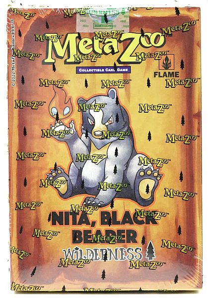 Metazoo Tcg: Cryptid Nation Wilderness  1st Edition  Theme Deck: Fire Nita  Black Bearer