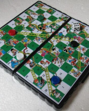 Mini Snakes   Ladders Magnetic Travel Game Toy Gift  Crazy Tilbud
