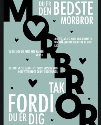 Morbror Plakat Personlig Plakat