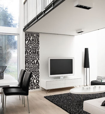 My Citys Wallsticker Af Heidi Holm Pedersen  33x132 Cm