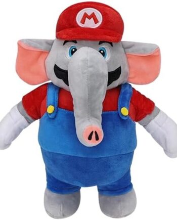 Nintendo Super Mario Wonder Elephant Luigi  Red  Plush Bamse 27cm