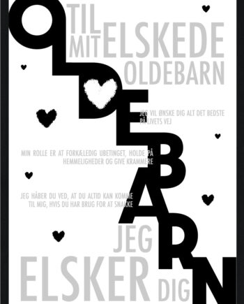 Oldebarn Plakat Personlig Plakat