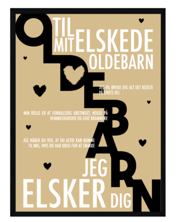 Oldebarn Plakat Personlig Plakat