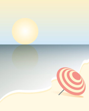 On The Beach Af Myro Graphics