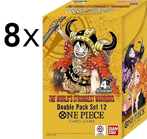 One Piece Card Game: Op17: The World Strongest Warriors Dp12 Double Pack Set Display Double Pack Sets 16 Boosters