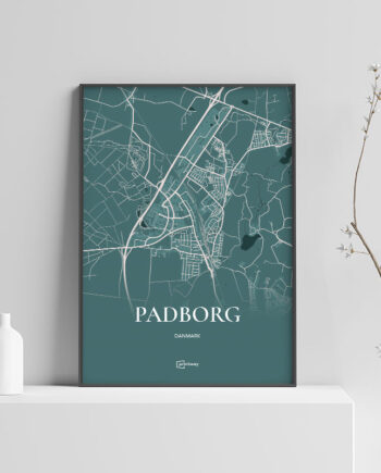 Padborg Plakaten Fuldt Kort Skovgrøn 21 30 Cm  A4