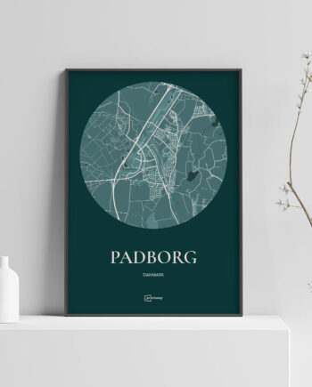 Padborg Plakaten Rundt Kort Skovgrøn 70 100 Cm  B1