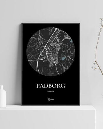 Padborg Plakaten Rundt Kort Sort 21 30 Cm  A4