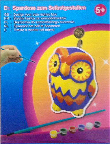 Paint Your Own Owl Ugle-spared 195 165 Se Inkl Maling Og Pensel